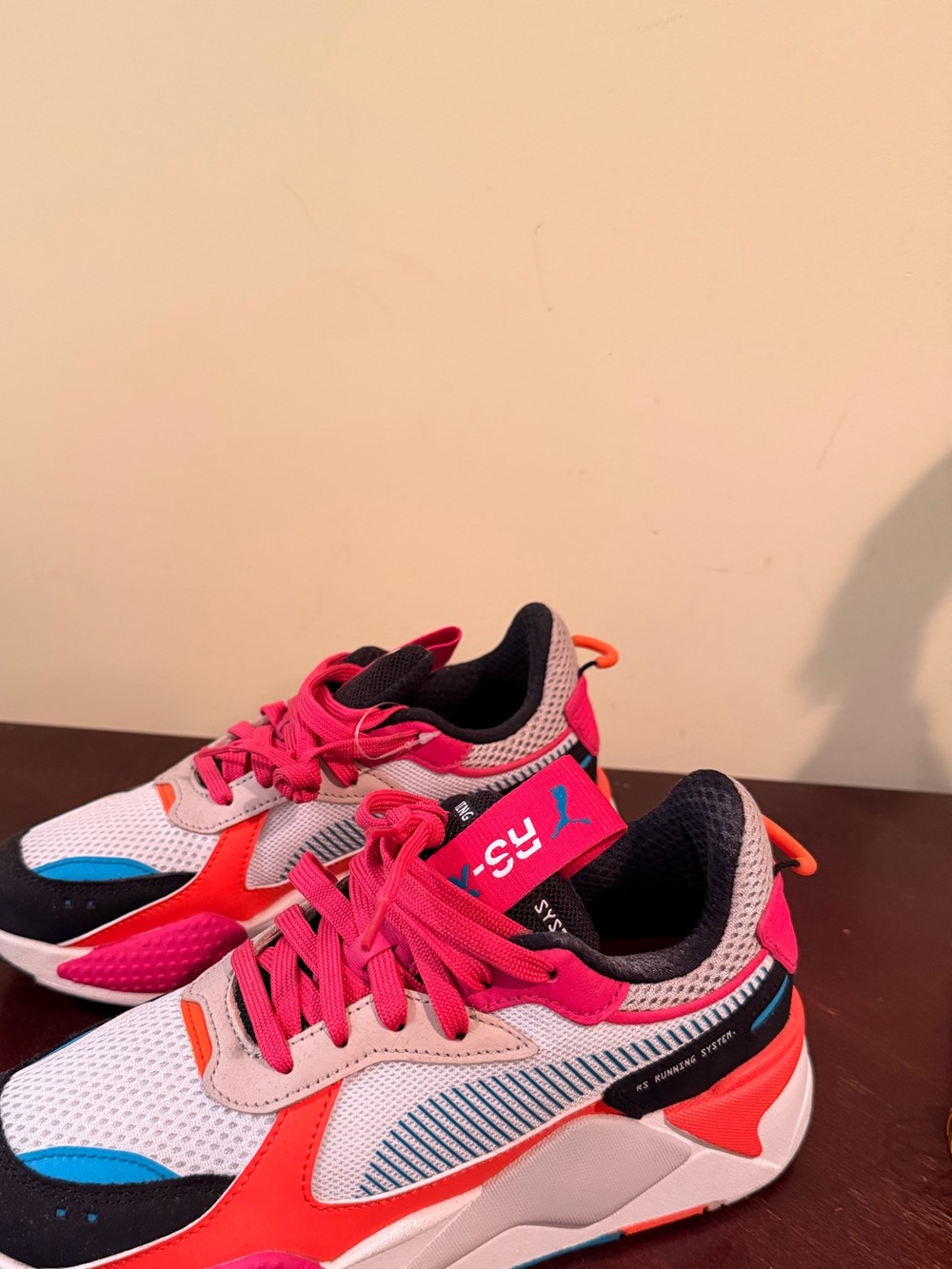 Puma Pink, White & Blue Women's Running Sneakers